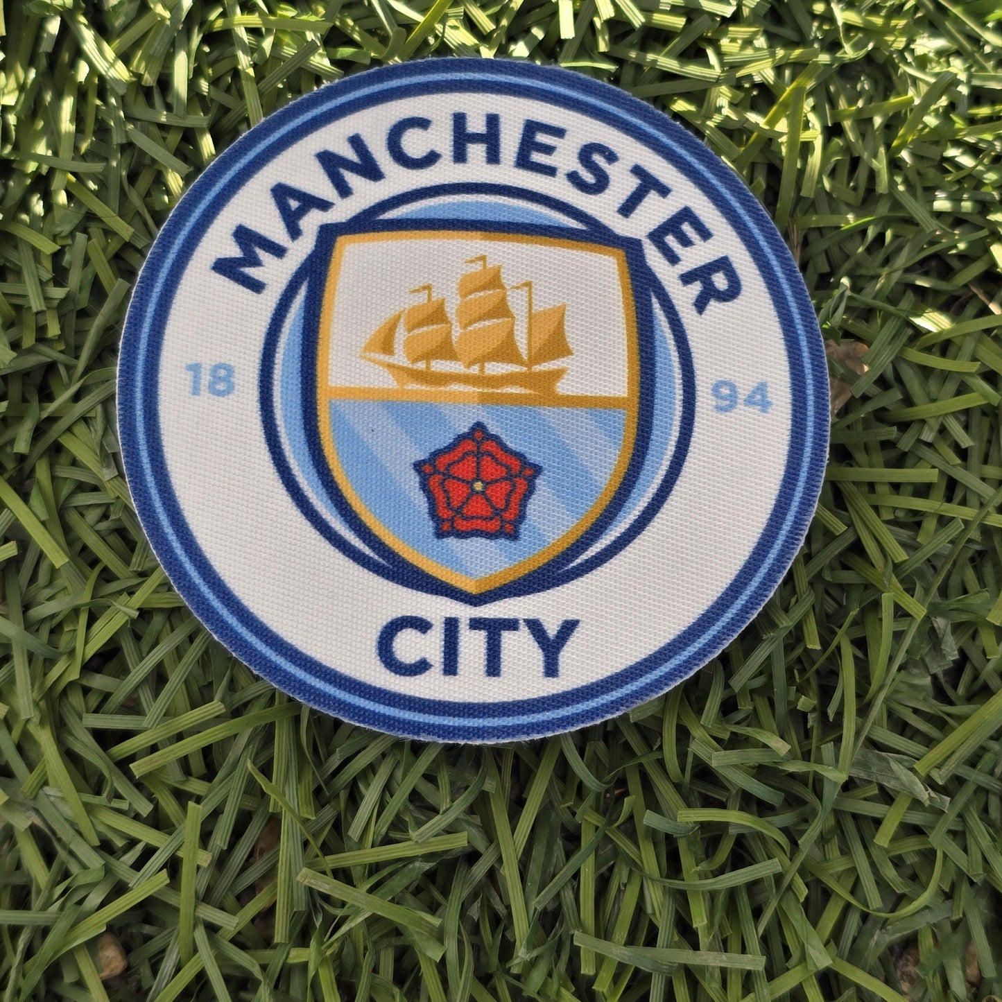 Manchester City Water bottle resistant! 3 x 3 in -