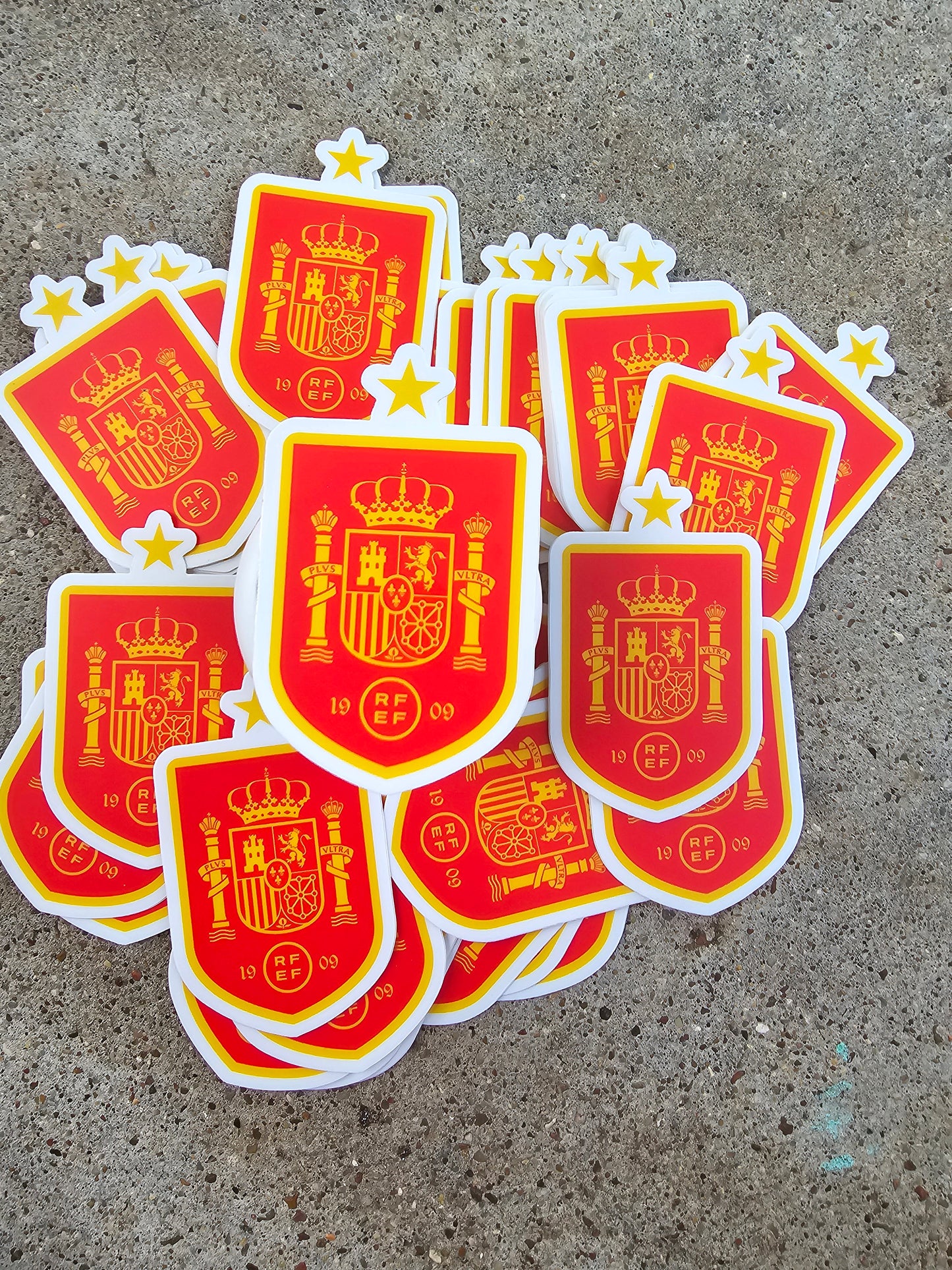 Spain Water bottle resistant!3.0" x 3.0" Die Cut Sticker Soccer Team/ Futbol