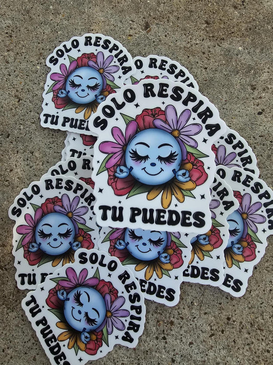Solo Respira Tu Puedes Motivational VINYL Sticker
