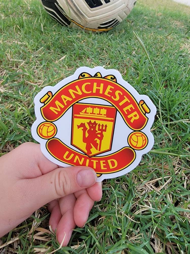 Manchester United Water 3.0" x 3.0" Die Cut Sticker