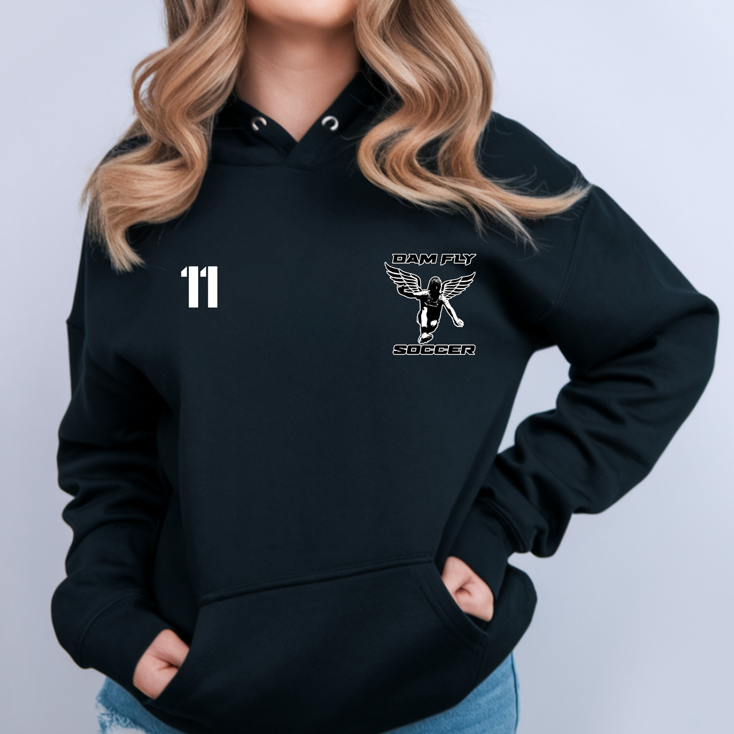 Custom Hoodie - Dam Fly Soccer *Add Player Number/Name